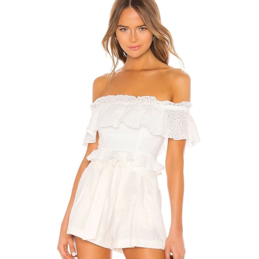 Majorelle - White Julianne Top